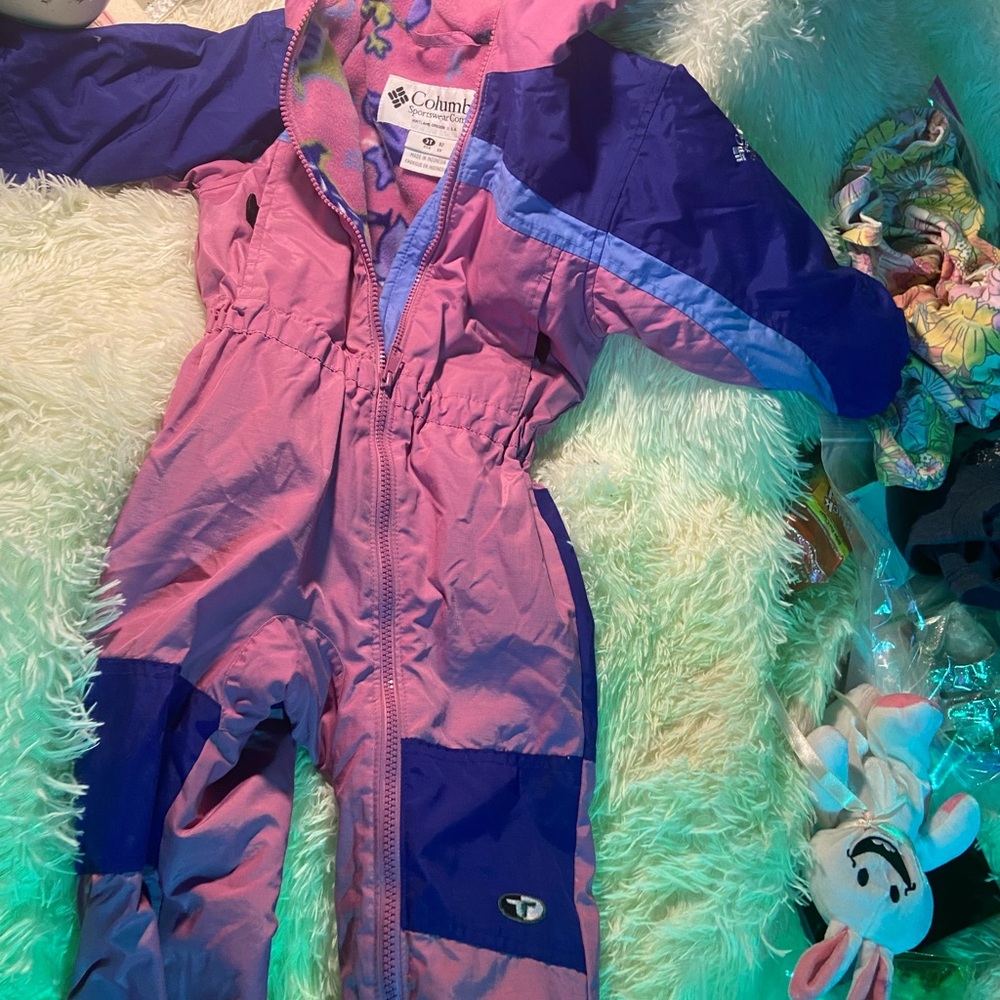 Columbia Pink and Blue Kids' Snowsuit
